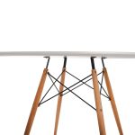 ΣΕΤ ΤΡΑΠΕΖΑΡΙΑΣ 5ΤΜΧ MAGGIE HM21186 MDF TOP & ΠΟΛΥΠΡΟΠΥΛΕΝΙΟ ΣΕ ΛΕΥΚΟ ΧΡΩΜΑ - Image 6