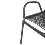 ΣΕΤ ΤΡΑΠΕΖΑΡΙΑΣ 5ΤΜΧ AVRIL HM21221 ΚΑΡΕΚΛΕΣ ΜΕΤΑΛΛΙΚΕΣ & ΤΡΑΠΕΖΙ 110x60 ΓΚΡΙ - Image 5