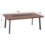 ΣΕΤ ΤΡΑΠΕΖΑΡΙΑΣ 7ΤΜΧ SAGA HM10814 ΑΛΟΥΜΙΝΙΟ ΣΕ ΓΚΡΙ--POLYWOOD - Image 2