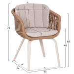 ΣΕΤ ΤΡΑΠΕΖΑΡΙΑΣ 7ΤΜΧ VICTUS HM10862.02 ΜΠΕΖ ΑΛΟΥΜ. & OLEFIN-ΛΕΥΚΟ SINTERED STONE - Image 4