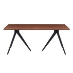 ΣΕΤ ΤΡΑΠΕΖΑΡΙΑΣ 7ΤΜΧ GAFF HM10935.03 MDF TOP ΚΑΡΥΔΙ--ΥΦΑΣΜΑ TAUPE & ΜΕΤΑΛΛΟ ΜΑΥΡΟ - Image 6