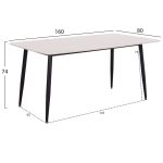 ΣΕΤ ΤΡΑΠΕΖΑΡΙΑΣ 7ΤΜΧ RAVEN HM21070.01 ΚΕΡΑΜΙΚΟ TOP--4 ΚΑΡΕΚΛΕΣ & 2 ΠΟΛΥΘΡΟΝΕΣ ΕΚΡΟΥ - Image 2