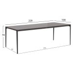 ΣΕΤ ΤΡΑΠΕΖΑΡΙΑΣ 9ΤΜΧ STAD HM10865.01 ΓΚΡΙ ΑΛΟΥΜΙΝΙΟ-SINTERED STONE TOP-OLEFIN - Image 3
