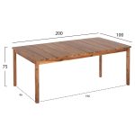 ΣΕΤ ΤΡΑΠΕΖΑΡΙΑΣ 9ΤΜΧ NAVANT HM21066.01 ΤΡΑΠΕΖΙ ΜΕ 8 ΚΑΡΕΚΛΕΣ ΞΥΛΟ ΑΚΑΚΙΑΣ-ΣΧΟΙΝΙ ΓΚΡΙ - Image 2