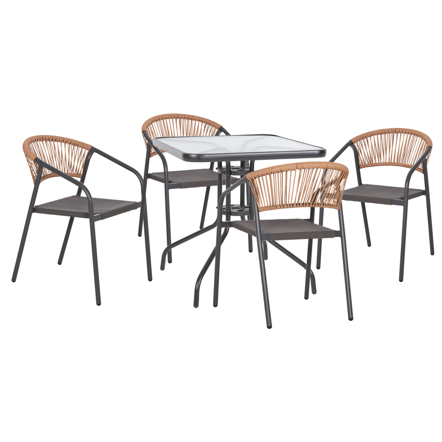 set-trapezarias-exchoroy-5tmch-fb9108800 ΣΕΤ ΤΡΑΠΕΖΑΡΙΑΣ ΕΞ.ΧΩΡΟΥ 5ΤΜΧ FIGO HM10880.01 ΤΡΑΠΕΖΙ & ΚΑΡΕΚΛΕΣ ΜΕΤΑΛΛΙΚΑ ΓΚΡΙ - Image 1