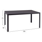 ΣΕΤ ΤΡΑΠΕΖΑΡΙΑΣ ΕΞ.ΧΩΡΟΥ 5ΤΜΧ MORNER HM21008 ΜΕΤΑΛΛΟ & WICKER ΣΕ ΓΚΡΙ - Image 2