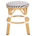 ΣΚΑΜΠΟ ΑΛΟΥΜΙΝΙΟΥ CHINO HM6285.03 BAMBOO LOOK-TEXTILENE ΛΕΥΚΟ-ΜΑΥΡΟ Φ36x46Υεκ. - Image 4