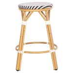 ΣΚΑΜΠΟ ΑΛΟΥΜΙΝΙΟΥ ΜΕΣ.ΥΨΟΥΣ CHINO HM6286.03 BAMBOO LOOK & TEXTILENE ΜΑΥΡΟ 43x43x65Υεκ - Image 3