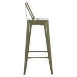 ΣΚΑΜΠΟ BAR ME ΠΛΑΤΗ ΜΕΤΑΛΛΙΚΟ MELITA-PRO HM8643.43 DARK OLIVE GREEN 42x42x100Υεκ. - Image 4