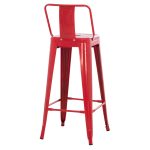 ΣΚΑΜΠΟ BAR ME ΠΛΑΤΗ ΜΕΤΑΛΛΙΚΟ MELITA-PRO HM8643.44 ΚΟΚΚΙΝΟ 42x42x100Υεκ. - Image 5