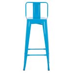 ΣΚΑΜΠΟ BAR-PRO ME ΠΛΑΤΗ ΜΕΤΑΛΛΙΚΟ MELITA HM8643.48 ΜΠΛΕ 42x42x100Υεκ. - Image 3