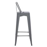 ΣΚΑΜΠΟ BAR ME ΠΛΑΤΗ ΜΕΤΑΛΛΙΚΟ MELITA-PRO HM8643.50 ΓΚΡΙ 42x42x100Υεκ. - Image 4