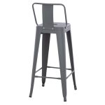 ΣΚΑΜΠΟ BAR ME ΠΛΑΤΗ ΜΕΤΑΛΛΙΚΟ MELITA-PRO HM8643.50 ΓΚΡΙ 42x42x100Υεκ. - Image 5