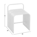 ΣΚΑΜΠΟ ΣΕΙΡΑ INTREPID HM6326.02 ΑΛΟΥΜΙΝΙΟ ΣΕ ΛΕΥΚΟ 40x38x55Υεκ. - Image 2