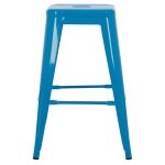 ΣΚΑΜΠΟ ΜΕΣΑΙΟΥ ΥΨΟΥΣ ΜΕΤΑΛΛΙΚΟ MELITA-PRO HM8573.48 ΜΠΛΕ 43x43x67Υεκ. - Image 3