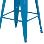 ΣΚΑΜΠΟ ΜΕΣΑΙΟΥ ΥΨΟΥΣ ΜΕΤΑΛΛΙΚΟ MELITA-PRO HM8573.48 ΜΠΛΕ 43x43x67Υεκ. - Image 5