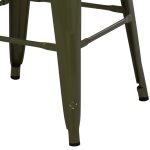 ΣΚΑΜΠΟ ΜΕΣΑΙΟΥ ΥΨΟΥΣ ΜΕΤΑΛΛΙΚΟ MELITA-PRO HM8573.43 DARK OLIVE GREEN 43x43x67Υεκ. - Image 6