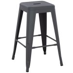 ΣΚΑΜΠΟ ΜΕΣΑΙΟΥ ΥΨΟΥΣ ΜΕΤΑΛΛΙΚΟ MELITA-PRO HM8573.50 ΓΚΡΙ 43x43x67Υεκ. - Image 4