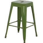 ΣΚΑΜΠΟ ΜΕΣΑΙΟΥ ΥΨΟΥΣ ΜΕΤΑΛΛΙΚΟ MELITA-PRO HM8573.53 ΣΕ LIGHT OLIVE GREEN 43x43x67Υεκ. - Image 4