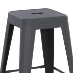 ΣΚΑΜΠΟ ΜΕΣΑΙΟΥ ΥΨΟΥΣ ΜΕΤΑΛΛΙΚΟ MELITA-PRO HM8573.50 ΓΚΡΙ 43x43x67Υεκ. - Image 5