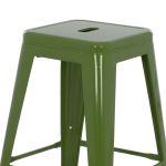 ΣΚΑΜΠΟ ΜΕΣΑΙΟΥ ΥΨΟΥΣ ΜΕΤΑΛΛΙΚΟ MELITA-PRO HM8573.53 ΣΕ LIGHT OLIVE GREEN 43x43x67Υεκ. - Image 5