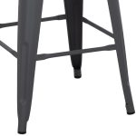 ΣΚΑΜΠΟ ΜΕΣΑΙΟΥ ΥΨΟΥΣ ΜΕΤΑΛΛΙΚΟ MELITA-PRO HM8573.50 ΓΚΡΙ 43x43x67Υεκ. - Image 6