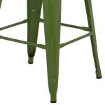 ΣΚΑΜΠΟ ΜΕΣΑΙΟΥ ΥΨΟΥΣ ΜΕΤΑΛΛΙΚΟ MELITA-PRO HM8573.53 ΣΕ LIGHT OLIVE GREEN 43x43x67Υεκ. - Image 6