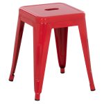 ΣΚΑΜΠΟ ΜΕΤΑΛΛΙΚΟ MELITA HM0096.44 ΣΕ ΚΟΚΚΙΝΟ ΧΡΩΜΑ 37x37x45Υεκ. - Image 4