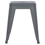 ΣΚΑΜΠΟ ΜΕΤΑΛΛΙΚΟ MELITA HM0096.50 ΣΕ ΓΚΡΙ ΜΑΤ ΧΡΩΜΑ 37x37x45Υεκ. - Image 3