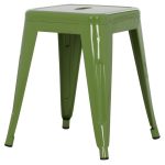 ΣΚΑΜΠΟ ΜΕΤΑΛΛΙΚΟ MELITA HM0096.53 ΣΕ LIGHT OLIVE GREEN ΧΡΩΜΑ 37x37x45Υεκ. - Image 4