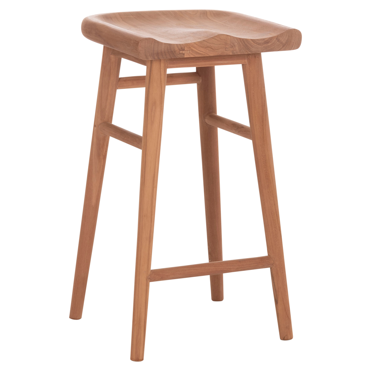 skampo-mpar-fb918108-xylo-teak-se-fysiko ΣΚΑΜΠΟ ΜΠΑΡ BOLMAR HM18108 ΞΥΛΟ ΤΕΑΚ ΣΕ ΦΥΣΙΚΟ 40.5x44x74Υεκ. - Image 1