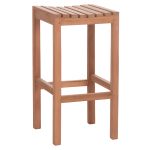 ΣΚΑΜΠΟ ΜΠΑΡ NIKOL HM18109 ΞΥΛΟ ΤΕΑΚ ΣΕ ΦΥΣΙΚΟ 40x40x77Υεκ.