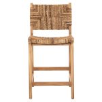 ΣΚΑΜΠΟ ΜΠΑΡ WALTER HM9842 ΞΥΛO TEAK ΣΕ ΦΥΣΙΚΟ-ΨΑΘΑ 46x55x96Υεκ. - Image 3