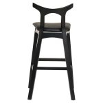 ΣΚΑΜΠΟ ΜΠΑΡ USOPP HM9951.02 RUBBERWOOD & PU ΣΕ ΜΑΥΡΟ 49x53x99,5Υεκ. - Image 5