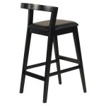 ΣΚΑΜΠΟ ΜΠΑΡ NAMI HM9952.02 RUBBERWOOD & PU-ΜΑΥΡΟ 47,5x59x102,5Υεκ. - Image 4