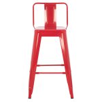 ΣΚΑΜΠΟ ΜΠΑΡ ΜΕΣΑΙΟΥ ΥΨΟΥΣ ΜΕΤΑΛΛΙΚΟ MELITA-PRO HM8574.44 ΚΟΚΚΙΝΟ 43x43x88Υεκ. - Image 3