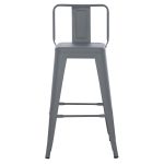 ΣΚΑΜΠΟ ΜΠΑΡ ΜΕΣΑΙΟΥ ΥΨΟΥΣ ΜΕΤΑΛΛΙΚΟ MELITA-PRO HM8574.50 ΓΚΡΙ 43x43x88Υεκ. - Image 3
