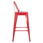 ΣΚΑΜΠΟ ΜΠΑΡ ΜΕΣΑΙΟΥ ΥΨΟΥΣ ΜΕΤΑΛΛΙΚΟ MELITA-PRO HM8574.44 ΚΟΚΚΙΝΟ 43x43x88Υεκ. - Image 4