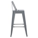 ΣΚΑΜΠΟ ΜΠΑΡ ΜΕΣΑΙΟΥ ΥΨΟΥΣ ΜΕΤΑΛΛΙΚΟ MELITA-PRO HM8574.50 ΓΚΡΙ 43x43x88Υεκ. - Image 4