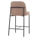 ΣΚΑΜΠΟ ΜΠΑΡ ΜΕΣ.ΥΨΟΥΣ MANIDO HM18427.02 TAUPE ΥΦΑΣΜΑ-ΜΕΤΑΛ.ΜΑΥΡΟΣ ΣΚΕΛΕΤΟΣ 45x55x92Υεκ - Image 5