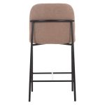 ΣΚΑΜΠΟ ΜΠΑΡ ΜΕΣ.ΥΨΟΥΣ MANIDO HM18427.02 TAUPE ΥΦΑΣΜΑ-ΜΕΤΑΛ.ΜΑΥΡΟΣ ΣΚΕΛΕΤΟΣ 45x55x92Υεκ - Image 6