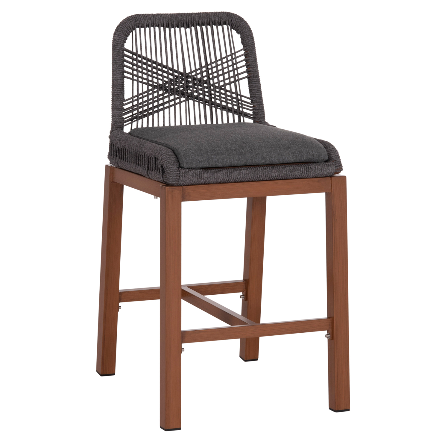 skampo-mpar-mesypsoys-fb9579122-kafe-alo ΣΚΑΜΠΟ ΜΠΑΡ ΜΕΣ.ΥΨΟΥΣ HOWARD HM5791.22 ΚΑΦΕ ΑΛΟΥΜΙΝΙΟ--ΣΚΟΥΡΟ ΓΚΡΙ ΣΧΟΙΝΙ 47,5x55x94,5Υεκ - Image 1