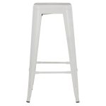 ΣΚΑΜΠΟ ΜΠΑΡ ΜΕΤΑΛΛΙΚΟ MELITA-PRO HM8642.41 ΣΕ ΛΕΥΚΟ ΜΑΤ 43x43x78Υεκ. - Image 3