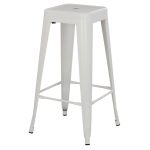 ΣΚΑΜΠΟ ΜΠΑΡ ΜΕΤΑΛΛΙΚΟ MELITA-PRO HM8642.41 ΣΕ ΛΕΥΚΟ ΜΑΤ 43x43x78Υεκ. - Image 4