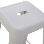 ΣΚΑΜΠΟ ΜΠΑΡ ΜΕΤΑΛΛΙΚΟ MELITA-PRO HM8642.41 ΣΕ ΛΕΥΚΟ ΜΑΤ 43x43x78Υεκ. - Image 5