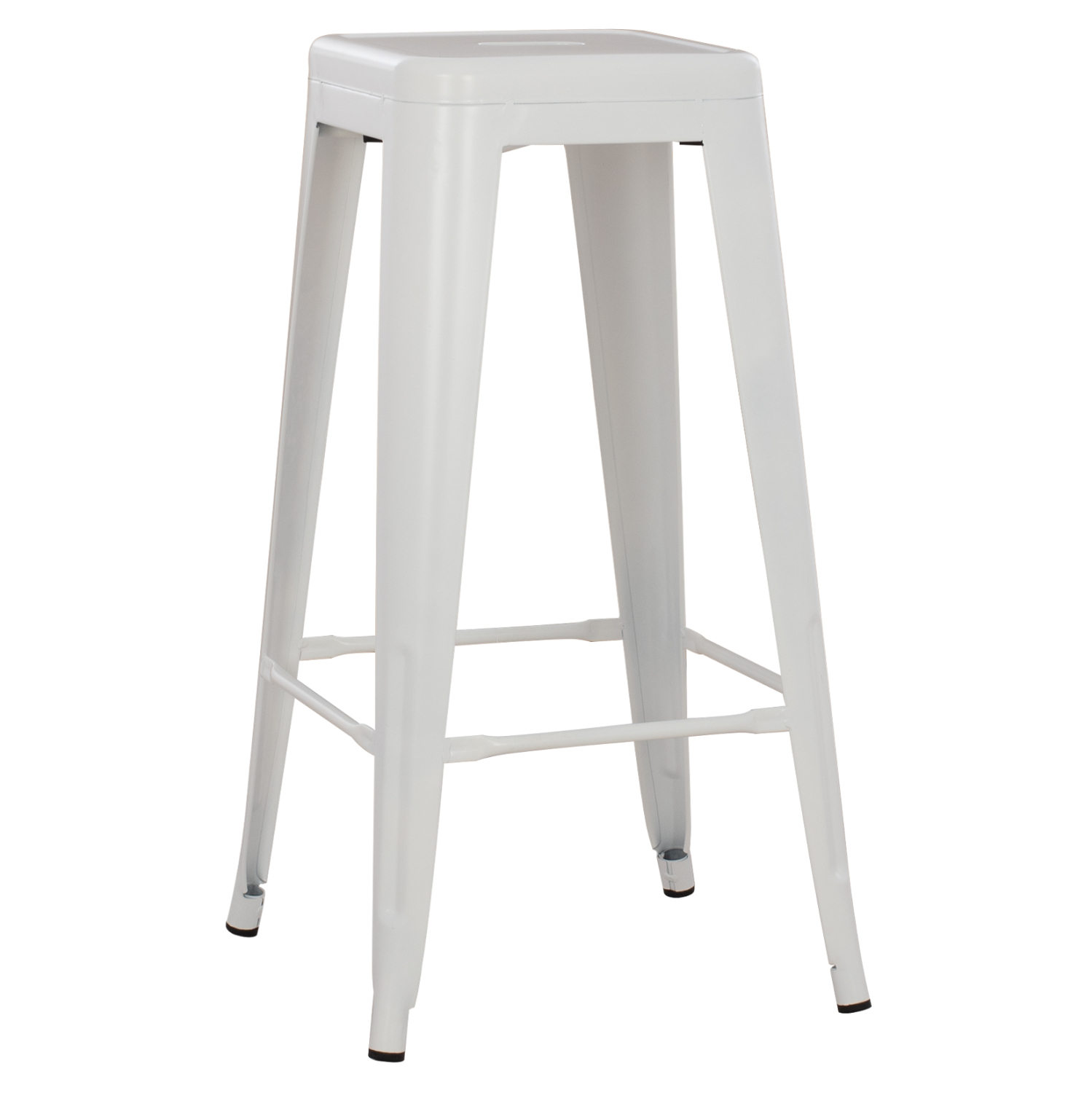 skampo-mpar-metalliko-fb9864241-se-leyko ΣΚΑΜΠΟ ΜΠΑΡ ΜΕΤΑΛΛΙΚΟ MELITA-PRO HM8642.41 ΣΕ ΛΕΥΚΟ ΜΑΤ 43x43x78Υεκ. - Image 1