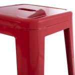 ΣΚΑΜΠΟ ΜΠΑΡ ΜΕΤΑΛΛΙΚΟ MELITA-PRO HM8642.44 ΣΕ ΚΟΚΚΙΝΟ 43x43x78Υεκ. - Image 6