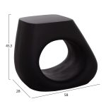 ΣΚΑΜΠΟ ΣΑΛΟΝΙΟΥ LANS HM4691.01 FIBER CEMENT ΣΕ ΜΑΥΡΟ--58x28x45.5Υεκ. - Image 2
