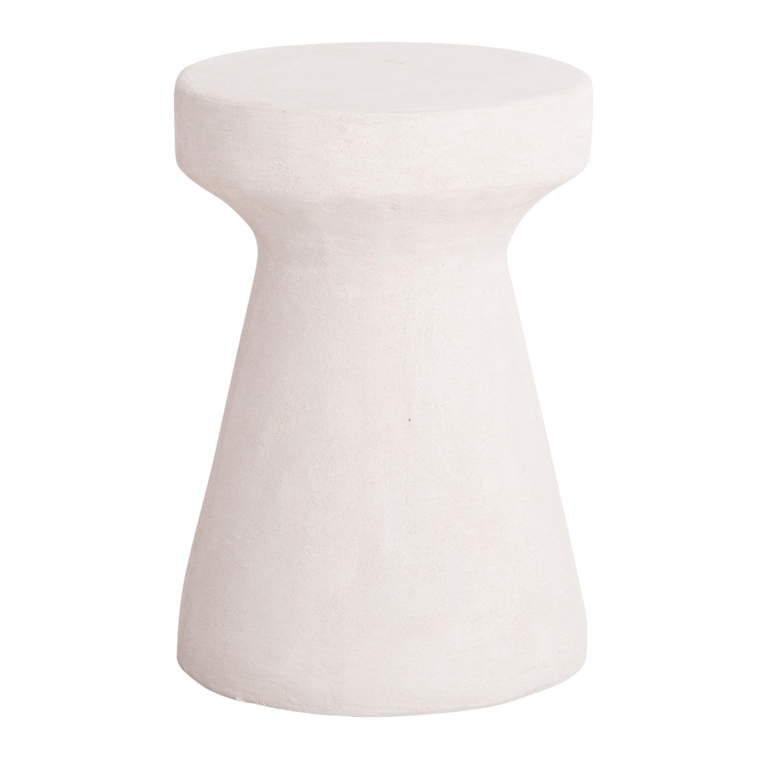 skampo-stroggylo-fb918057-polyritini-se- ΣΚΑΜΠΟ ΣΤΡΟΓΓΥΛΟ ΣΕΙΡΑ SANTORINI HM18057 ΠΟΛΥΡΗΤΙΝΗ ΣΕ ΥΠΟΛΕΥΚΟ ΧΡΩΜΑ Φ32x46Υεκ. - Image 1