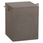 ΣΚΑΜΠΟ ΤΕΤΡΑΓΩΝΟ FIBER CEMENT ΜΕ ΧΕΡΟΥΛΙΑ ZAK HM6581.01 ΣΕ ΓΚΡΙ 36x36x45.5Υεκ